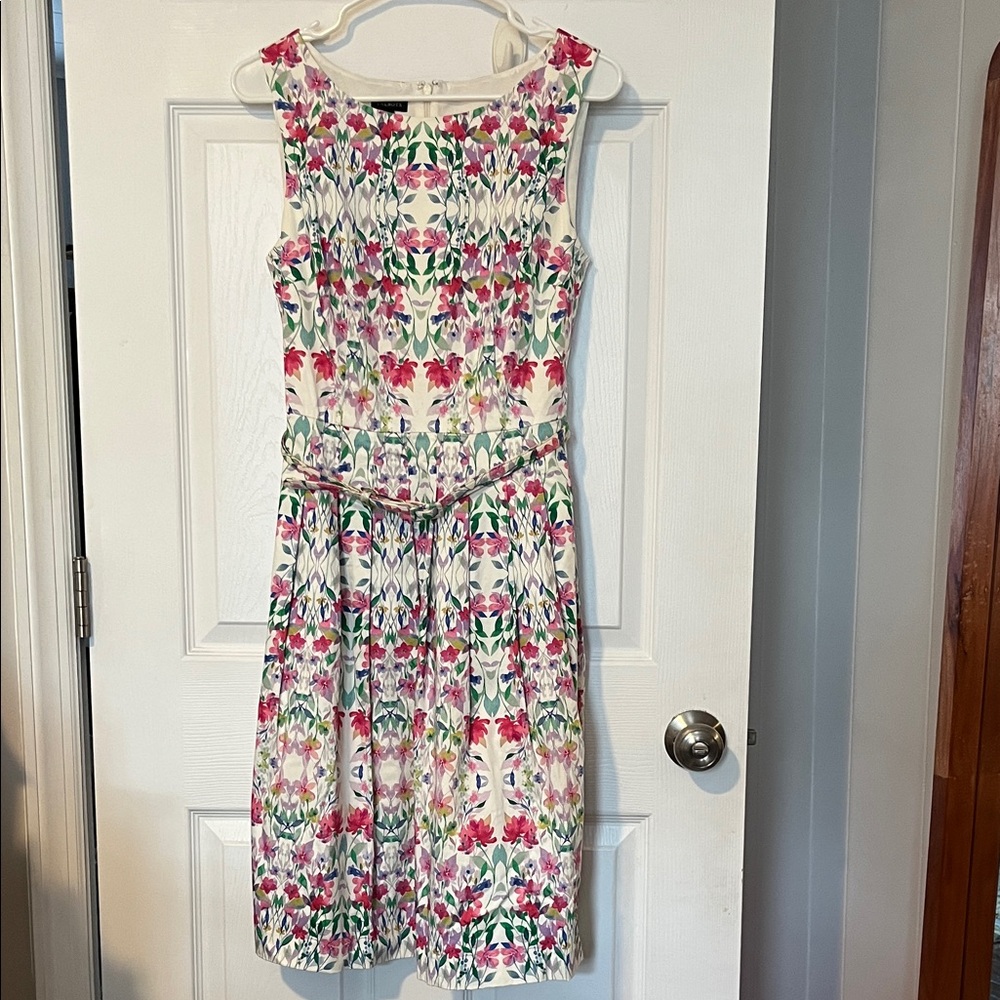 Talbots Floral Sleeveless Cotton Dress